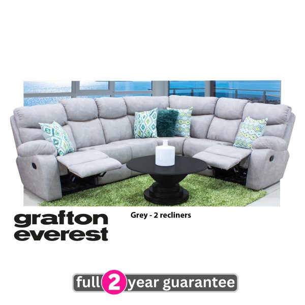 Grafton Everest Nevada 4 piece Corner - 2 action - Addo Grey