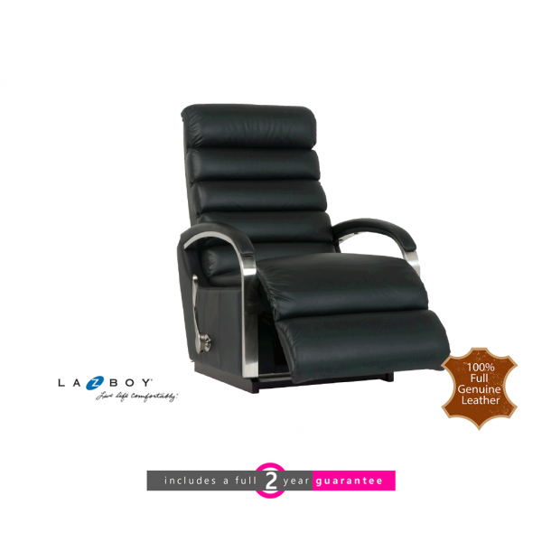 La-Z-Boy Norman Rocker Recliner - Black Leather