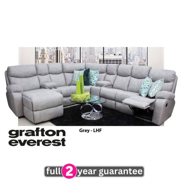 Grafton Everest Nevada 7 pce corner -  LHF - Grey