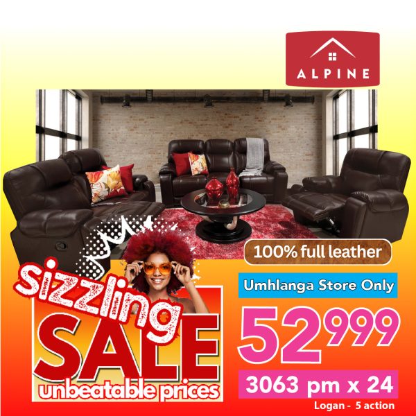 Alpine Logan 5 action - Goucha Brown - Electric Recliner