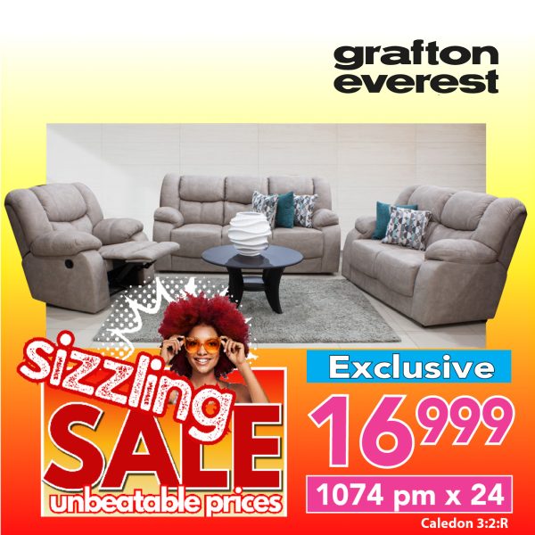 Grafton Everest Caledon 3:2:Recliner- Addo Taupe