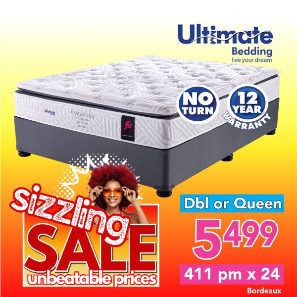 Ultimate Bordeaux - No Turn - Double or Queen Base & Mattress